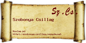 Szobonya Csillag névjegykártya